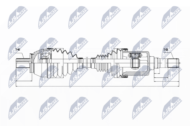 NTY NPW-VV-033 Drive Shaft