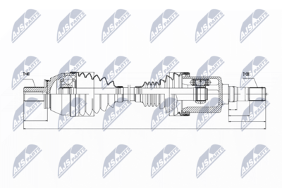 Drive Shaft NTY NPW-VV-033