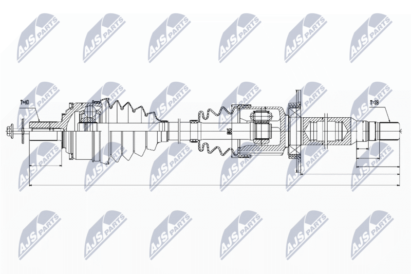 NTY NPW-VV-035 Drive Shaft