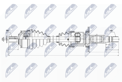 Drive Shaft NTY NPW-VV-035