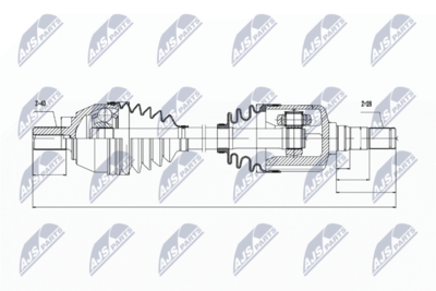Drive Shaft NTY NPW-VV-036