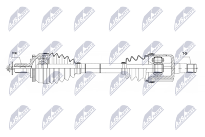 Drive Shaft NTY NPW-VV-037