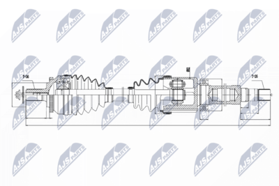 Drive Shaft NTY NPW-VV-038