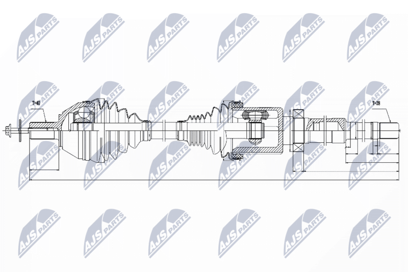 NTY NPW-VV-039 Drive Shaft