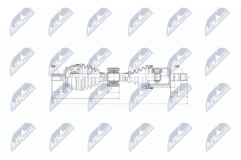 NTY NPW-VV-043 Drive Shaft