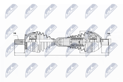 Drive Shaft NTY NPW-VV-047