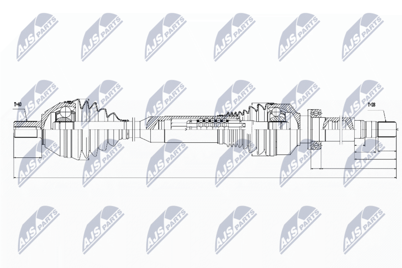 NTY NPW-VV-050 Drive Shaft