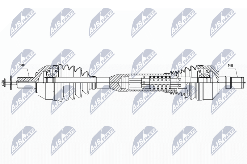 NTY NPW-VV-054 Drive Shaft