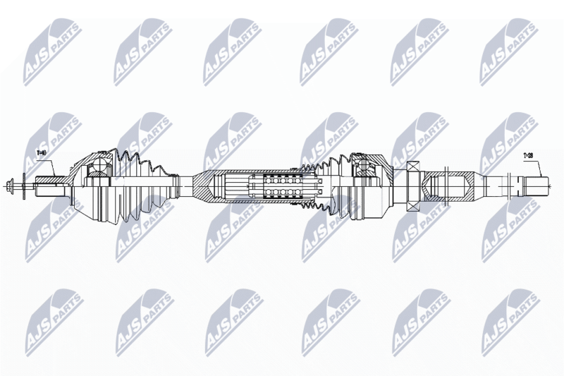 NTY NPW-VV-058 Drive Shaft