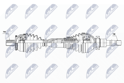 Drive Shaft NTY NPW-VV-060
