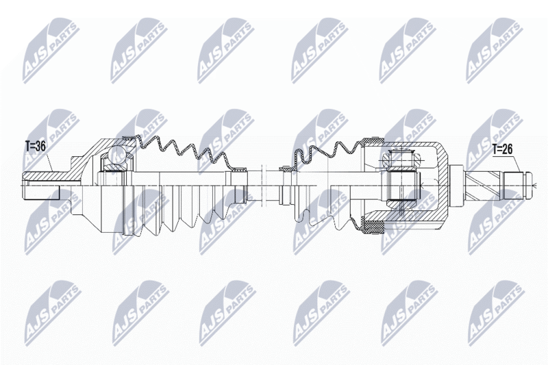 NTY NPW-VV-067 Drive Shaft