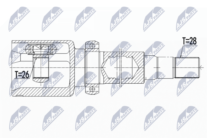 NTY NPW-VV-071 Joint Kit, drive shaft