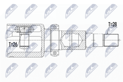 Joint Kit, drive shaft NTY NPW-VV-071
