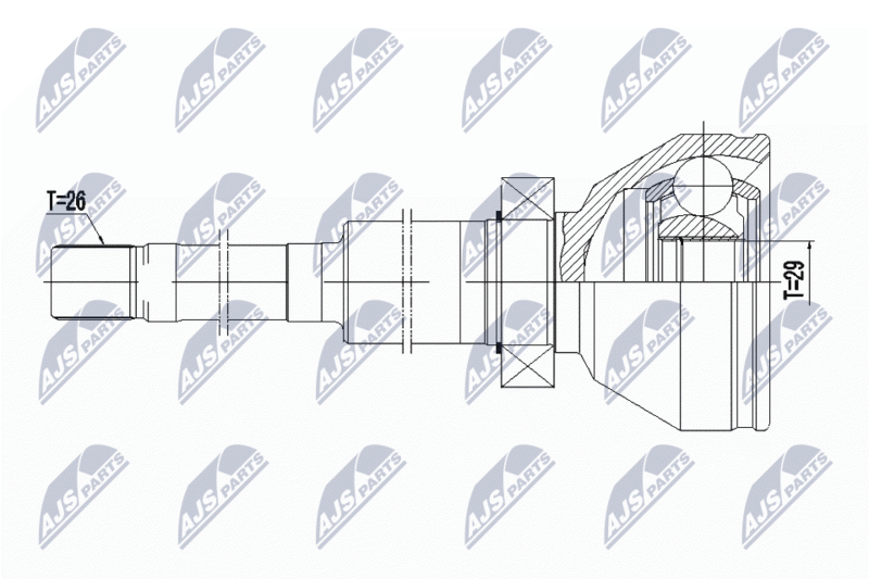 NTY NPW-VV-072 Joint Kit, drive shaft