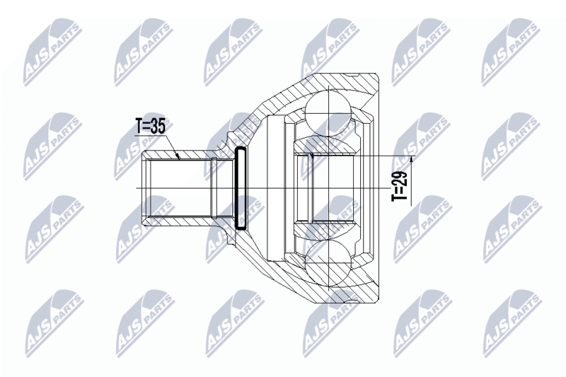 NTY NPW-VV-073 Joint Kit, drive shaft