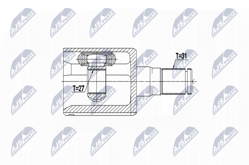 NTY NPW-VV-076 Joint Kit, drive shaft
