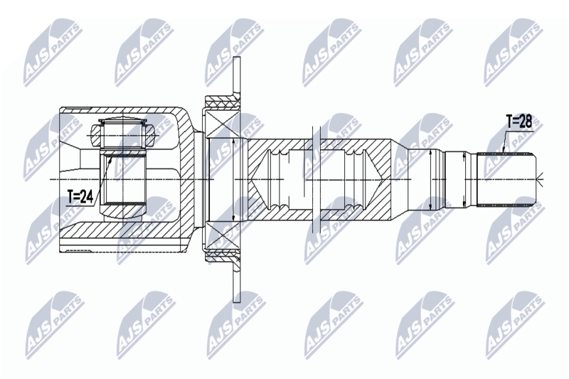 NTY NPW-VV-086 Joint Kit, drive shaft