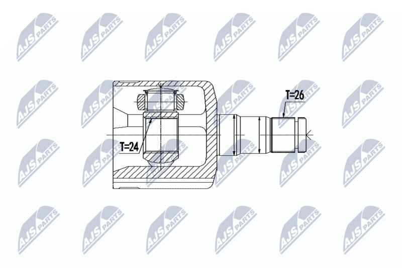 NTY NPW-VV-087 Joint Kit, drive shaft