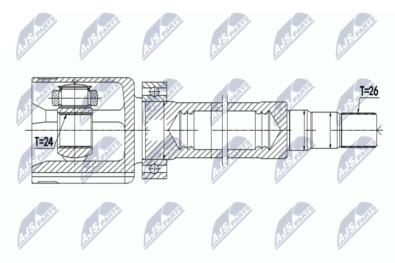 NTY NPW-VV-088 Joint Kit, drive shaft