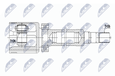 Joint Kit, drive shaft NTY NPW-VV-088