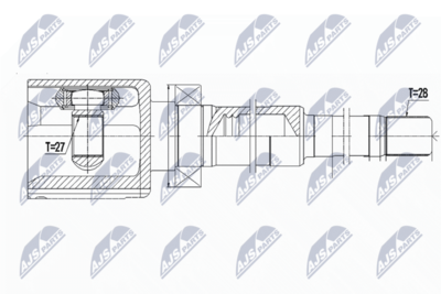 Joint Kit, drive shaft NTY NPW-VV-089