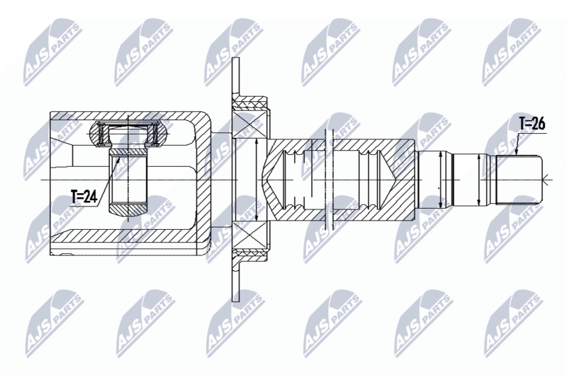 NTY NPW-VV-091 Joint Kit, drive shaft