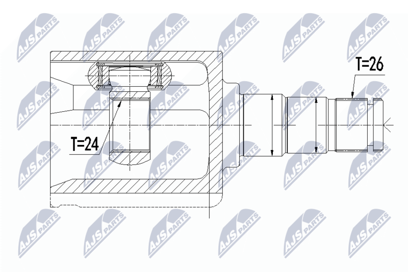 NTY NPW-VV-093 Joint Kit, drive shaft