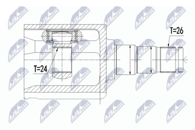 Joint Kit, drive shaft NTY NPW-VV-093