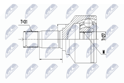 Joint Kit, drive shaft NTY NPW-VV-095