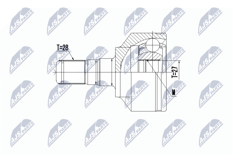 NTY NPW-VV-098 Joint Kit, drive shaft