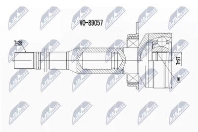 Joint Kit, drive shaft NTY NPW-VV-100