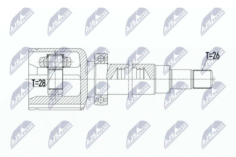 NTY NPW-VV-108 Joint Kit, drive shaft