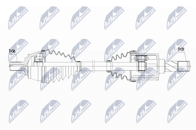 NTY NPW-VV-109 Drive Shaft