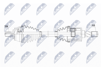 Drive Shaft NTY NPW-VV-109