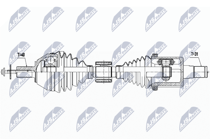 NTY NPW-VV-115 Drive Shaft