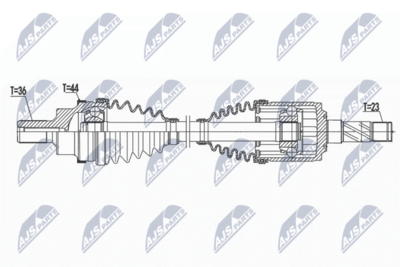 Drive Shaft NTY NPW-VV-119