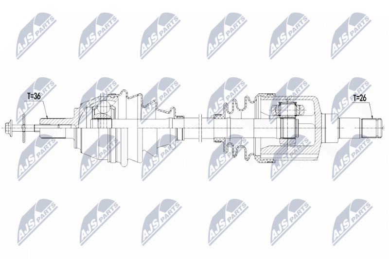NTY NPW-VV-123 Drive Shaft