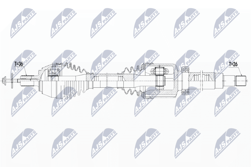 NTY NPW-VV-125 Drive Shaft
