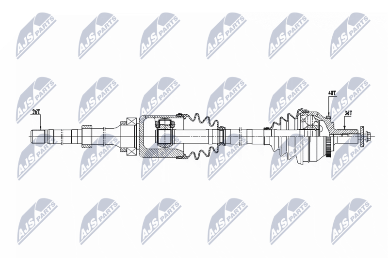 NTY NPW-VV-129 Drive Shaft