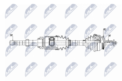 Drive Shaft NTY NPW-VV-129