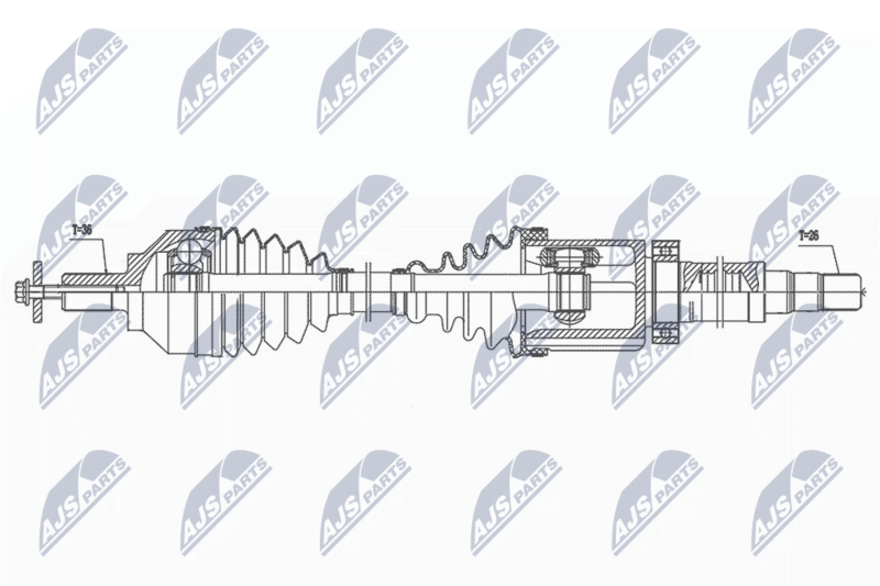 NTY NPW-VV-138 Drive Shaft