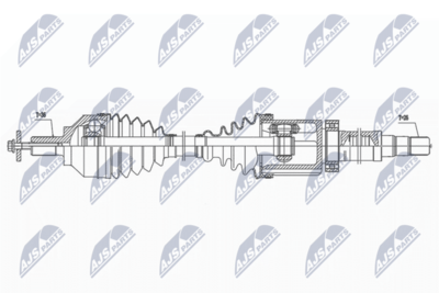 Drive Shaft NTY NPW-VV-138