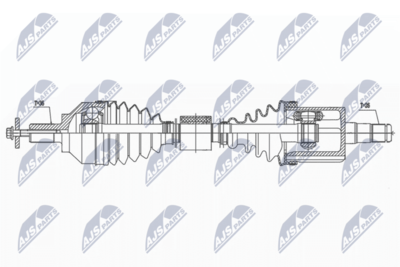 Drive Shaft NTY NPW-VV-139