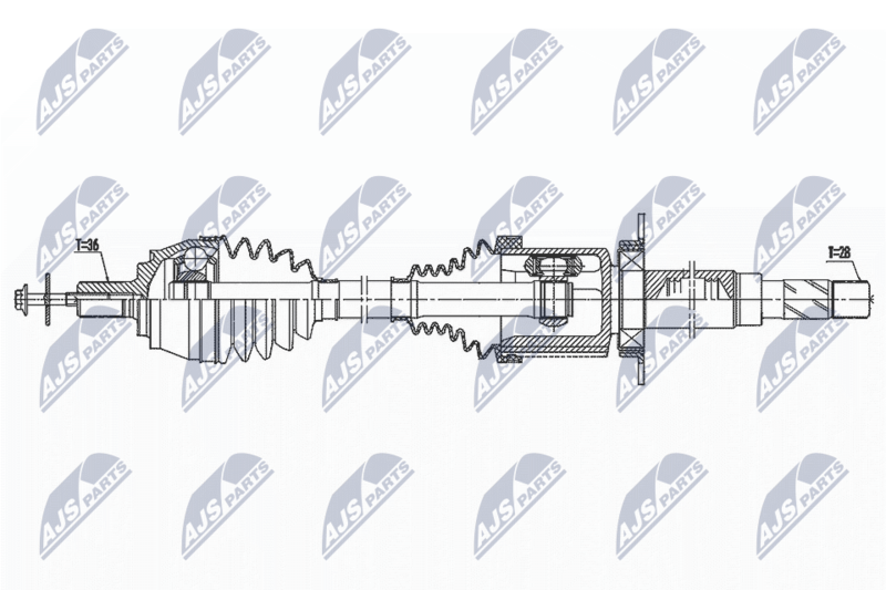 NTY NPW-VV-140 Drive Shaft