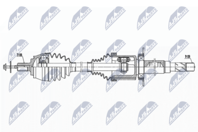 Drive Shaft NTY NPW-VV-140
