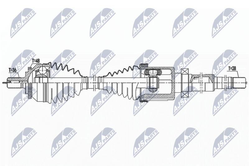 NTY NPW-VV-142 Drive Shaft