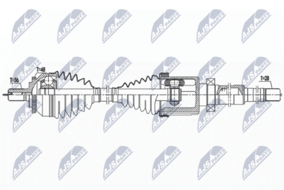 Drive Shaft NTY NPW-VV-142