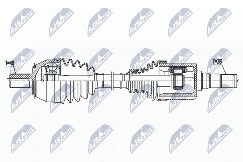 NTY NPW-VV-143 Drive Shaft