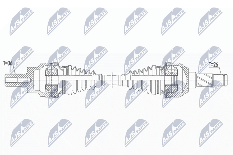 NTY NPW-VV-144 Drive Shaft