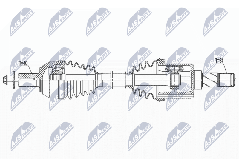 NTY NPW-VV-146 Drive Shaft